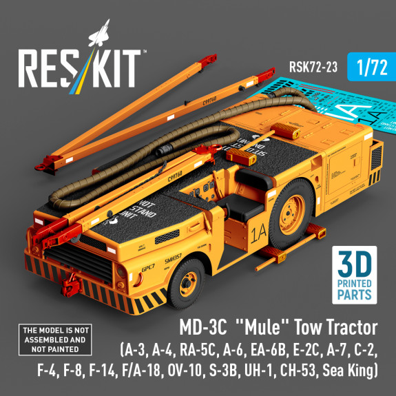 Shop MD-3С "Mule" Tow Tractor (3D Printed model kit) (1/72) Scale Plastic Models Kits. Accessories and Resin Parts. Reskit online Store