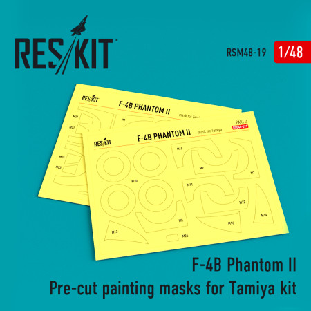 Shop F-4B "Phantom II" Pre-cut painting masks for Tamiya 61121 kit (1/48) Scale Plastic Models Kits. Accessories and Resin Parts. Reskit online Store