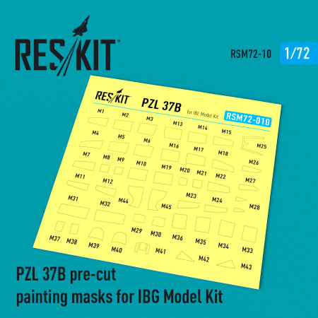 Shop PZL.37 B I Łoś - Polish Medium Bomber Pre-cut painting masks for IBG kit (1/72) Scale Plastic Models Kits. Accessories and Resin Parts. Reskit online Store