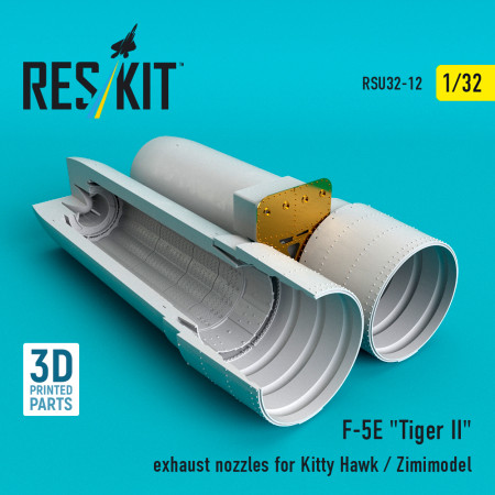 Shop F-5E "Tiger II" exhaust nozzles for Kitty Hawk / Zimimodel (3D Printed) (1/32) Scale Plastic Models Kits. Accessories and Resin Parts. Reskit online Store