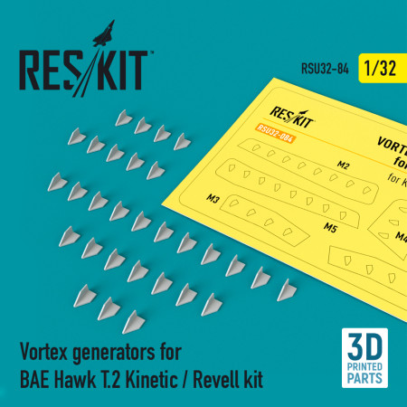 вихрові генератори для комплекту BAE Hawk T.2 Kinetic / Revell (3D друк) (1/32) Купити вихрові генератори для комплекту BAE Hawk T.2 Kinetic / Revell (3D друк) (1/32) Збірні пластикові моделі. Аксесуари та смоляні запчастини деталі. Інтернет магазин Reskit