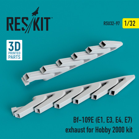 Shop Bf-109E (E1, E3, E4, E7) exhaust for Hobby 2000 kit (1/32) Scale Plastic Models Kits. Accessories and Resin Parts. Reskit online Store
