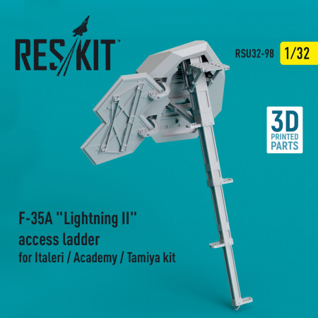 Shop F-35A "Lightning II" access ladder for Italeri / Academy / Tamiya kit (3D Printed) (1/32) Scale Plastic Models Kits. Accessories and Resin Parts. Reskit online Store