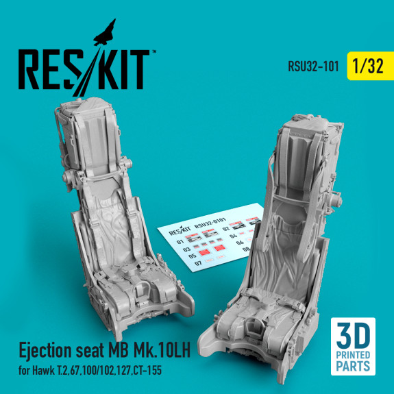 Ejection seat MB Mk.10LH for Hawk T.2,67,100/102,127,CT-155 (3D Printed) (1/32) Shop Ejection seat MB Mk.10LH for Hawk T.2,67,100/102,127,CT-155 (3D Printed) (1/32) Scale Plastic Models Kits. Accessories and Resin Parts. Reskit online Store