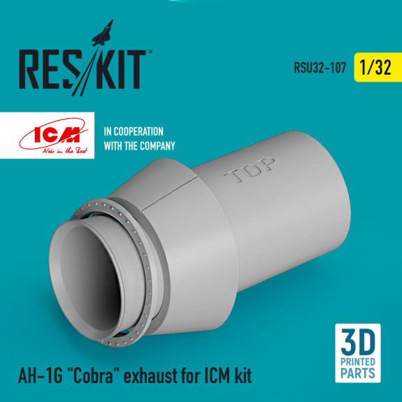Shop AH-1G "Cobra" exhaust for ICM kit (3D Printed) (1/32) Scale Plastic Models Kits. Accessories and Resin Parts. Reskit online Store