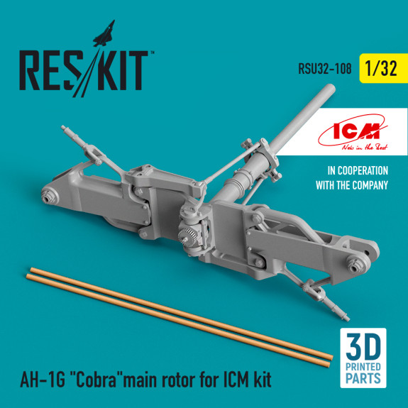Shop AH-1G "Cobra"main rotor for ICM kit (3D Printed) (1/32) Scale Plastic Models Kits. Accessories and Resin Parts. Reskit online Store
