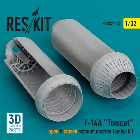 Shop F-14A "Tomcat" open & closed exhaust nozzles Tamiya kit (3D Printed) (1/32) Scale Plastic Models Kits. Accessories and Resin Parts. Reskit online Store