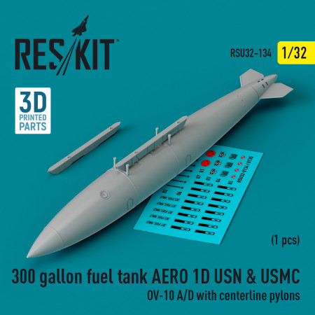 300 gallon fuel tank AERO 1D USN & USMC (1 pcs) (OV-10 A/D with centerline pylons) (3D Printed) (1/32) Shop 300 gallon fuel tank AERO 1D USN & USMC (1 pcs) (OV-10 A/D with centerline pylons) (3D Printed) (1/32) Scale Plastic Models Kits. Accessories and Resin Parts. Reskit online Store