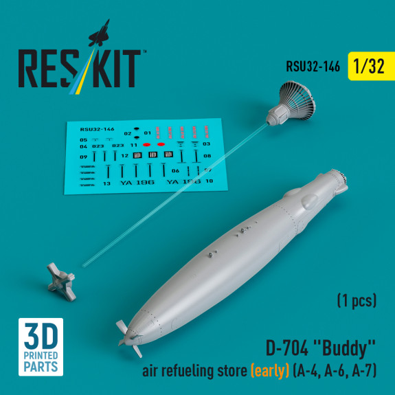 Shop D-704 "Buddy" air refueling store (early) (1 pcs) (3D Printed) (1/32) Scale Plastic Models Kits. Accessories and Resin Parts. Reskit online Store