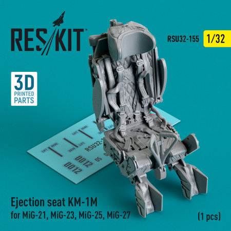 Shop Ejection seat KM-1M for MiG-21, MiG-23, MiG-25, MiG-27 (1 pcs) (3D Printed) (1/32) Scale Plastic Models Kits. Accessories and Resin Parts. Reskit online Store