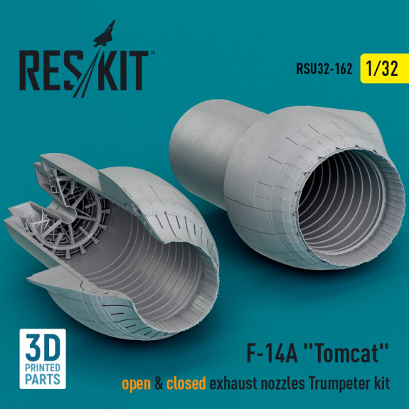 Shop F-14A "Tomcat" open & closed exhaust nozzles Trumpeter kit (3D Printed) (1/32) Scale Plastic Models Kits. Accessories and Resin Parts. Reskit online Store