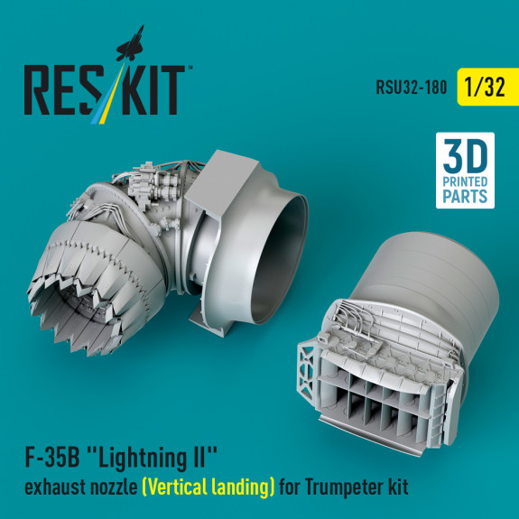 Shop F-35B "Lightning II" exhaust nozzle (Vertical landing) for Trumpeter kit (3D printed) (1/32) Scale Plastic Models Kits. Accessories and Resin Parts. Reskit online Store