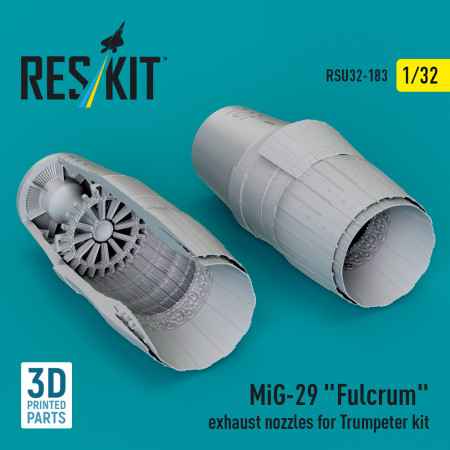 Shop MiG-29 "Fulcrum" exhaust nozzles for Trumpeter kit (3D Printed) (1/32) Scale Plastic Models Kits. Accessories and Resin Parts. Reskit online Store