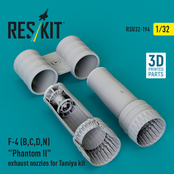 Shop F-4 (B, C, D, N) "Phantom II" exhaust nozzles for Tamiya kit (3d Printed) (1/32) Scale Plastic Models Kits. Accessories and Resin Parts. Reskit online Store
