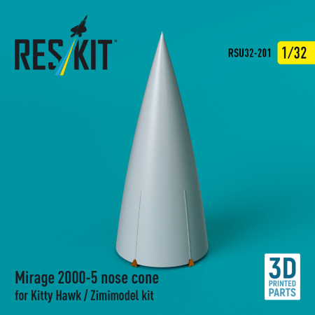 Mirage 2000-5 nose cone for Kitty Hawk / Zimimodel kit (3D Printed) (1/32) Shop Mirage 2000-5 nose cone for Kitty Hawk / Zimimodel kit (3D Printed) (1/32) Scale Plastic Models Kits. Accessories and Resin Parts. Reskit online Store