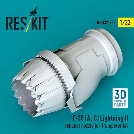 Shop F-35 (A, С) Lightning II exhaust nozzle for Trumpeter kit (3D Printed) (1/32) Scale Plastic Models Kits. Accessories and Resin Parts. Reskit online Store