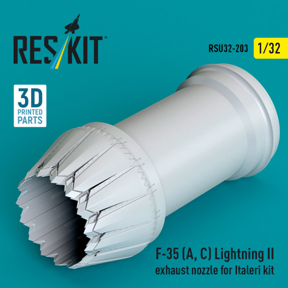 Shop F-35 (A, С) Lightning II exhaust nozzle for Italeri kit (3D Printed) (1/32) Scale Plastic Models Kits. Accessories and Resin Parts. Reskit online Store