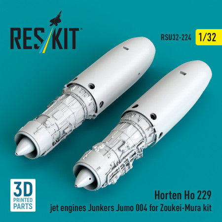 Horten Ho 229 jet engines Junkers Jumo 004 (2 pcs) for Zoukei-Mura kit (3D Printed) (1/32) Shop Horten Ho 229 jet engines Junkers Jumo 004 (2 pcs) for Zoukei-Mura kit (3D Printed) (1/32) Scale Plastic Models Kits. Accessories and Resin Parts. Reskit online Store