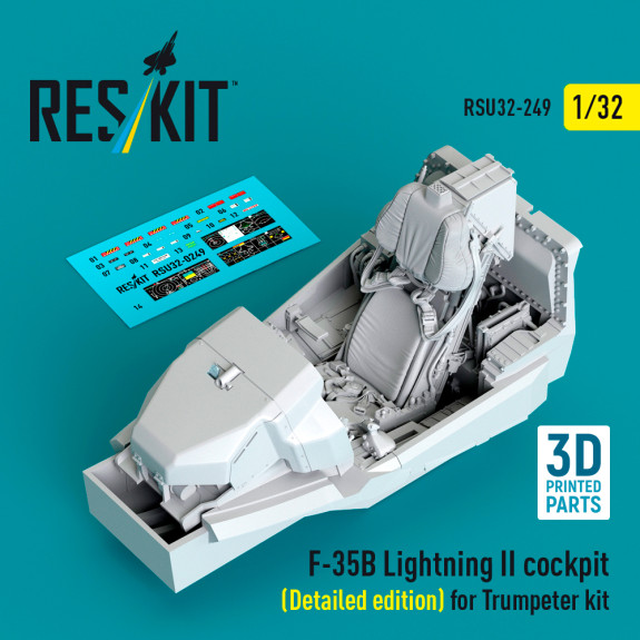 F-35B Lightning II cockpit (Detailed edition) for Trumpeter kit (3D Printed) (1/32) Shop F-35B Lightning II cockpit (Detailed edition) for Trumpeter kit (3D Printed) (1/32) Scale Plastic Models Kits. Accessories and Resin Parts. Reskit online Store