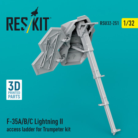 Shop F-35A/B/C Lightning II access ladder for Trumpeter kit (3D Printed) (1/32) Scale Plastic Models Kits. Accessories and Resin Parts. Reskit online Store
