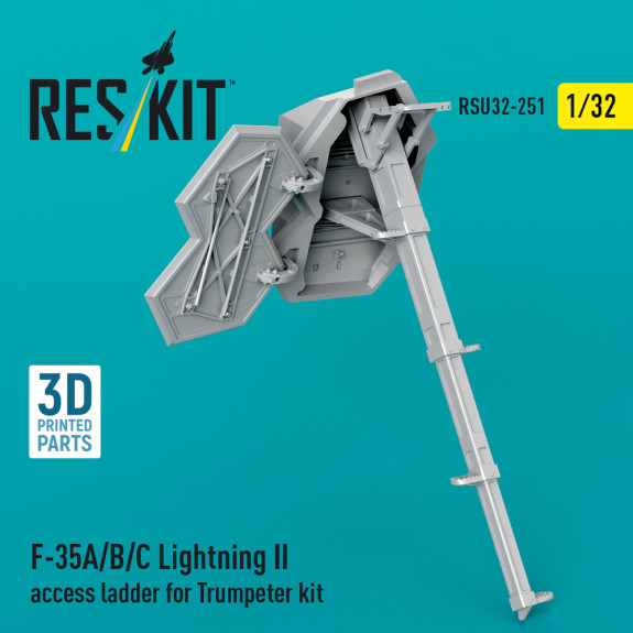Shop F-35A/B/C Lightning II access ladder for Trumpeter kit (3D Printed) (1/32) Scale Plastic Models Kits. Accessories and Resin Parts. Reskit online Store