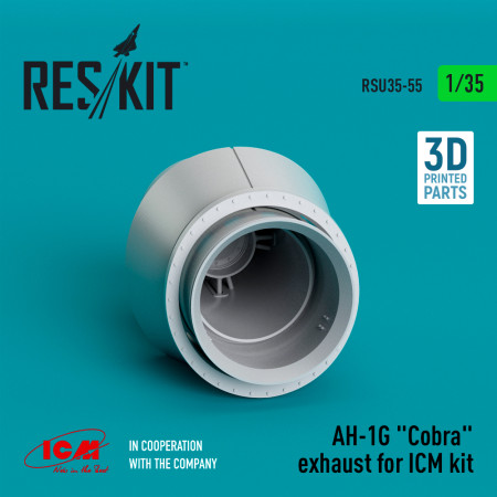 Shop AH-1G "Cobra" exhaust for ICM kit (3D Printed) (1/35) Scale Plastic Models Kits. Accessories and Resin Parts. Reskit online Store