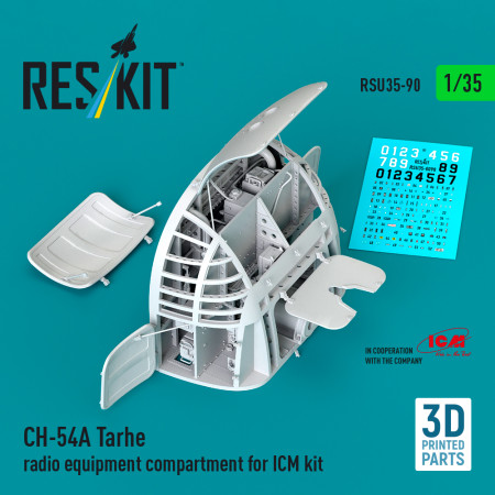 Купити CH-54A Tarhe відсік радіообладнання для набору ICM (3Д-друк) (1/35) Збірні пластикові моделі. Аксесуари та смоляні запчастини деталі. Інтернет магазин Reskit