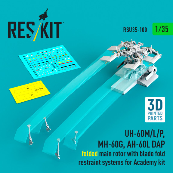 UH-60M/L/P, MH-60G, AH-60L DAP folded main rotor with blade fold restraint systems for Academy kit (3D Printed) (1/35) Shop UH-60M/L/P, MH-60G, AH-60L DAP folded main rotor with blade fold restraint systems for Academy kit (3D Printed) (1/35) Scale Plastic Models Kits. Accessories and Resin Parts. Reskit online Store
