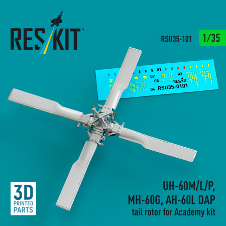 UH-60M, UH-60L, UH-60P, MH-60G, AH-60L DAP хвостовий ротор для набору Academy (3D-друк) (1/35) Купити UH-60M, UH-60L, UH-60P, MH-60G, AH-60L DAP хвостовий ротор для набору Academy (3D-друк) (1/35) Збірні пластикові моделі. Аксесуари та смоляні запчастини деталі. Інтернет магазин Reskit