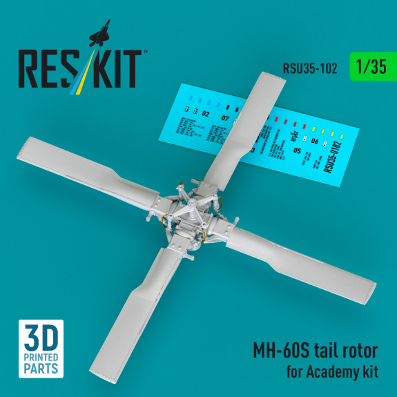 MH-60S tail rotor for Academy kit (3D Printed) (1/35) Shop MH-60S tail rotor for Academy kit (3D Printed) (1/35) Scale Plastic Models Kits. Accessories and Resin Parts. Reskit online Store