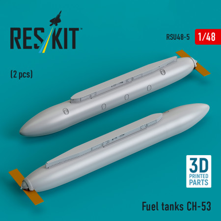 Shop Fuel tanks СН-53 (2 pcs) (3D Printed) (1/48) Scale Plastic Models Kits. Accessories and Resin Parts. Reskit online Store