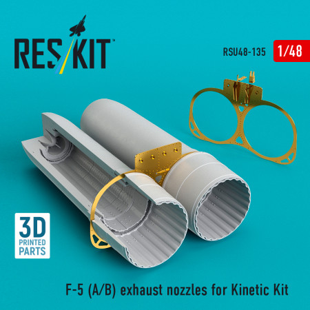 Shop F-5 (A, B) exhaust nozzles for Kinetic kit (3D Printed) (1/48) Scale Plastic Models Kits. Accessories and Resin Parts. Reskit online Store