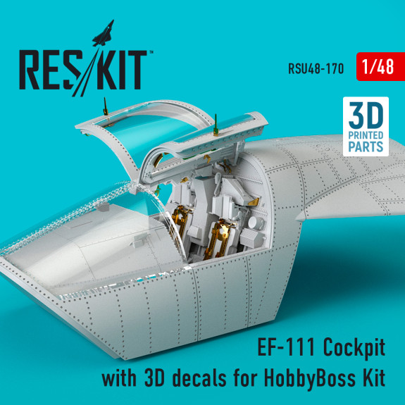 Shop EF-111 Cockpit with 3D decals for HobbyBoss kit (3D Printed) (1/48) Scale Plastic Models Kits. Accessories and Resin Parts. Reskit online Store
