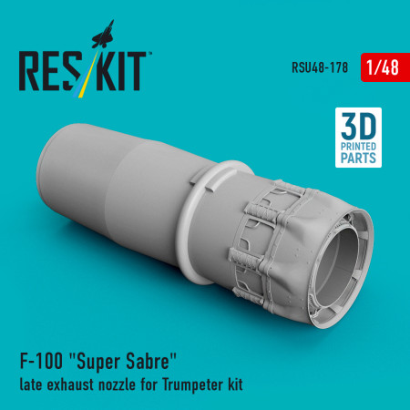 Shop F-100 "Super Sabre" late exhaust nozzle for Trumpeter kit (3D Printed) (1/48) Scale Plastic Models Kits. Accessories and Resin Parts. Reskit online Store