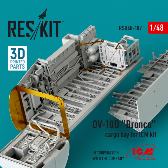 Shop OV-10D "Bronco" cargo bay for ICM kit (3D Printed) (1/48) Scale Plastic Models Kits. Accessories and Resin Parts. Reskit online Store
