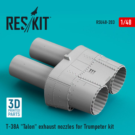 Shop T-38A "Talon" exhaust nozzles for Trumpeter kit (3D Printed) (1/48) Scale Plastic Models Kits. Accessories and Resin Parts. Reskit online Store
