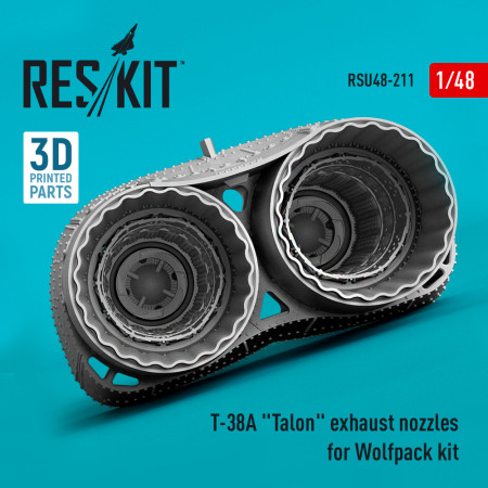 Shop T-38A "Talon" exhaust nozzles for Wolfpack kit (3D Printed) (1/48) Scale Plastic Models Kits. Accessories and Resin Parts. Reskit online Store