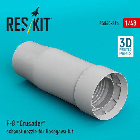 Shop F-8 "Crusader" exhaust nozzle for Hasegawa kit (3D Printed) (1/48) Scale Plastic Models Kits. Accessories and Resin Parts. Reskit online Store