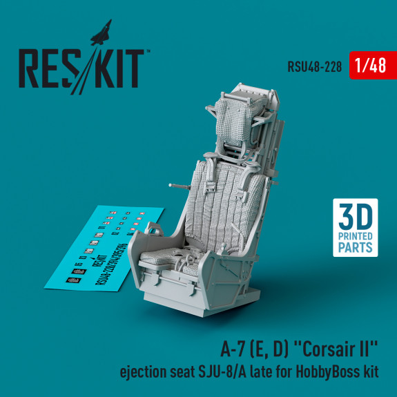 A-7 (E, D) "Corsair II" ejection seat SJU-8/A late for HobbyBoss kit (3D Printed) (1/48) Shop A-7 (E, D) "Corsair II" ejection seat SJU-8/A late for HobbyBoss kit (3D Printed) (1/48) Scale Plastic Models Kits. Accessories and Resin Parts. Reskit online Store