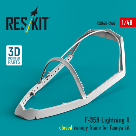 F-35B Lightning II рама закритого ліхтаря для набору Tamiya (3Д-друк) (1/48) Купити F-35B Lightning II рама закритого ліхтаря для набору Tamiya (3Д-друк) (1/48) Збірні пластикові моделі. Аксесуари та смоляні запчастини деталі. Інтернет магазин Reskit