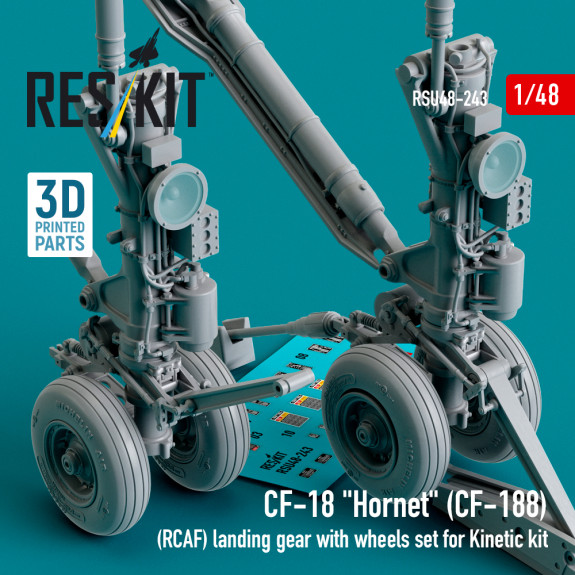 Shop CF-18 "Hornet" (CF-188) (RCAF) landing gear with wheels set for Kinetic kit (3D Printed) (1/48) Scale Plastic Models Kits. Accessories and Resin Parts. Reskit online Store