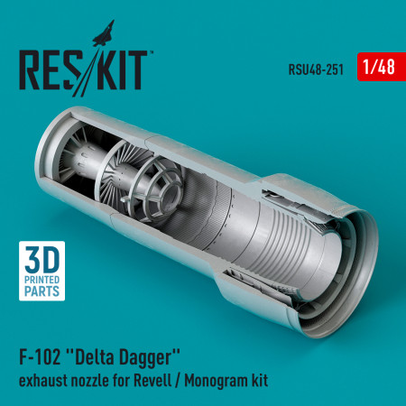 Shop F-102 "Delta Dagger" exhaust nozzle for Revell / Monogram kit (3D Printed) (1/48) Scale Plastic Models Kits. Accessories and Resin Parts. Reskit online Store