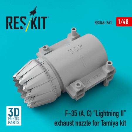 Shop F-35 (A, C) "Lightning II" exhaust nozzle for Tamiya kit (1/48) Scale Plastic Models Kits. Accessories and Resin Parts. Reskit online Store