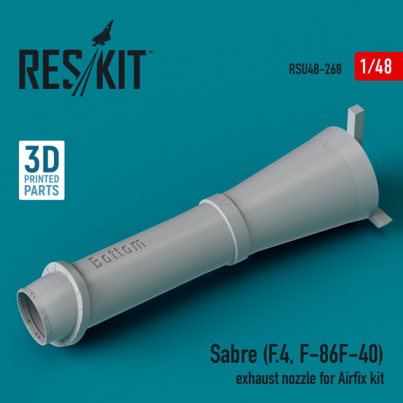Shop Sabre (F.4, F-86,F-40) exhaust nozzle for Airfix kit (3D Printed) (1/48) Scale Plastic Models Kits. Accessories and Resin Parts. Reskit online Store
