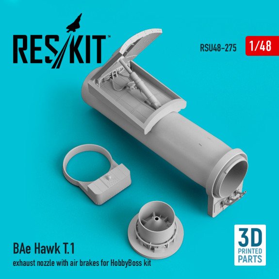 Shop BAe Hawk T.1 exhaust nozzle with air brakes for HobbyBoss kit (3D Printed) (1/48) Scale Plastic Models Kits. Accessories and Resin Parts. Reskit online Store
