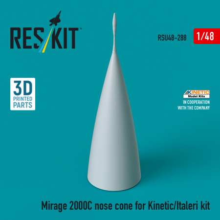 Mirage 2000C nose cone for Kinetic/Italeri kit (3D Printed) (1/48) Shop Mirage 2000C nose cone for Kinetic/Italeri kit (3D Printed) (1/48) Scale Plastic Models Kits. Accessories and Resin Parts. Reskit online Store
