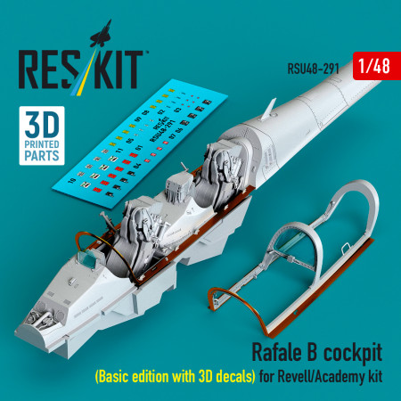Shop Rafale B cockpit (Basic edition with 3D decals) for Revell/Academy kit (3D Printed) (1/48) Scale Plastic Models Kits. Accessories and Resin Parts. Reskit online Store
