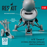 A-7E "Corsair II" air intakes, wheel bays, landing gear, wheels for Hasegawa kit (3D Printed) (1/48) Shop A-7E "Corsair II" air intakes, wheel bays, landing gear, wheels for Hasegawa kit (3D Printed) (1/48) Scale Plastic Models Kits. Accessories and Resin Parts. Reskit online Store