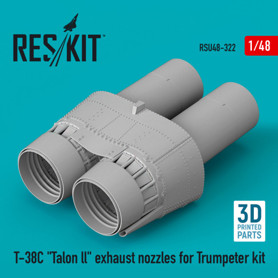 Shop T-38C "Talon ll" exhaust nozzles for Trumpeter kit (3D Printed) (1/48) Scale Plastic Models Kits. Accessories and Resin Parts. Reskit online Store