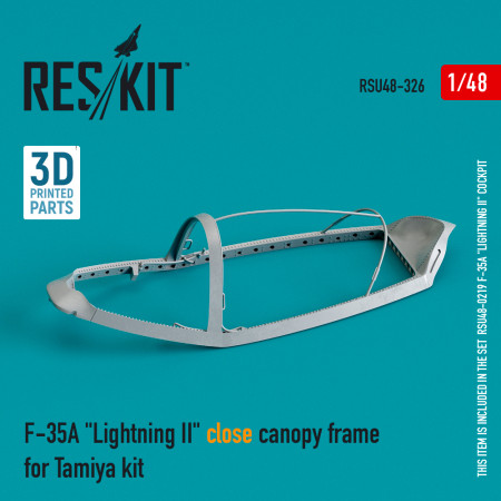 Shop F-35A "Lightning II" close canopy frame for Tamiya kit (3D Printed) (1/48) Scale Plastic Models Kits. Accessories and Resin Parts. Reskit online Store